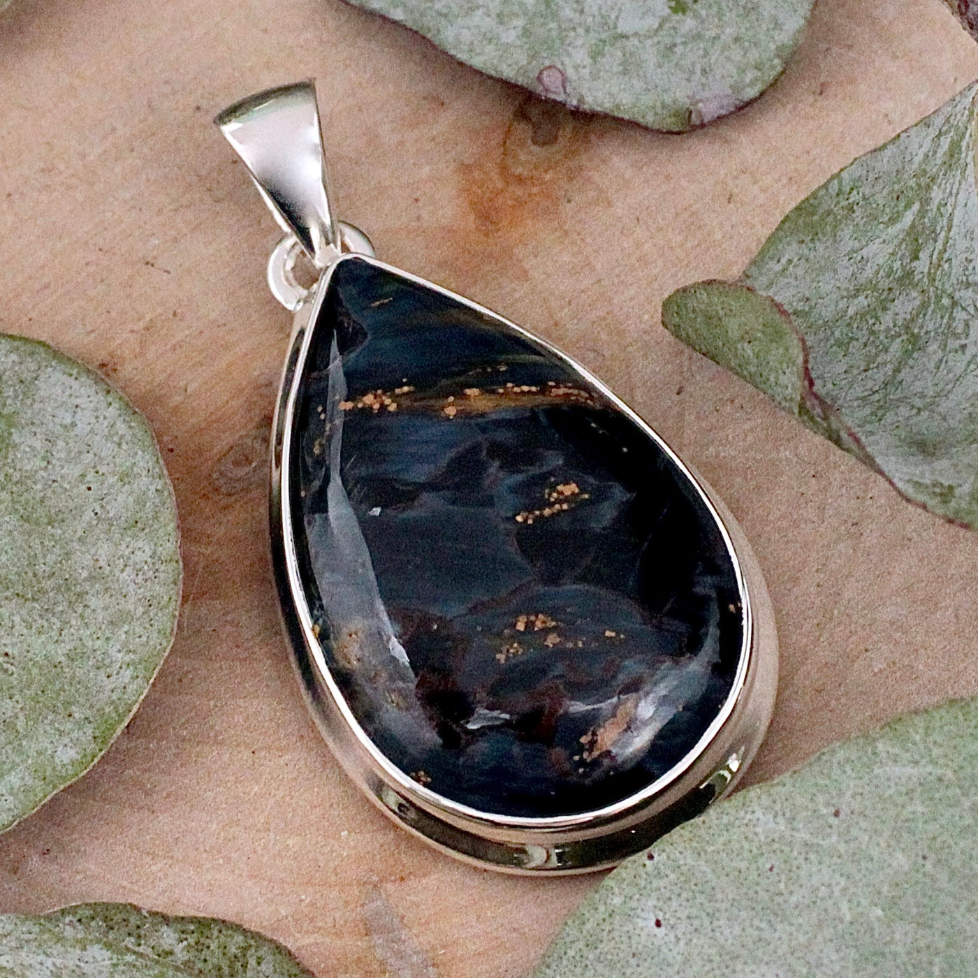 Pietersite Pendant - Sterling Silver