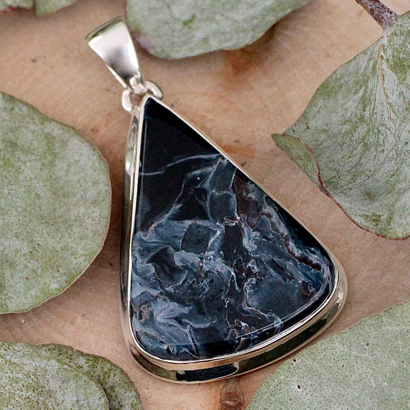 Pietersite Pendant - Sterling Silver