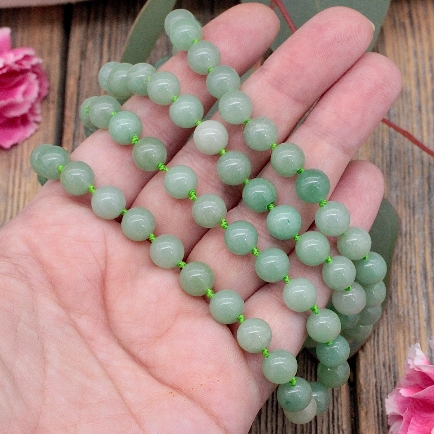 JN2736-Green-Aventurine-Knotted-Faceted-Necklace-8mm-2