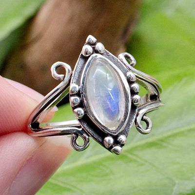 Moonstone Marquise Cut Ring