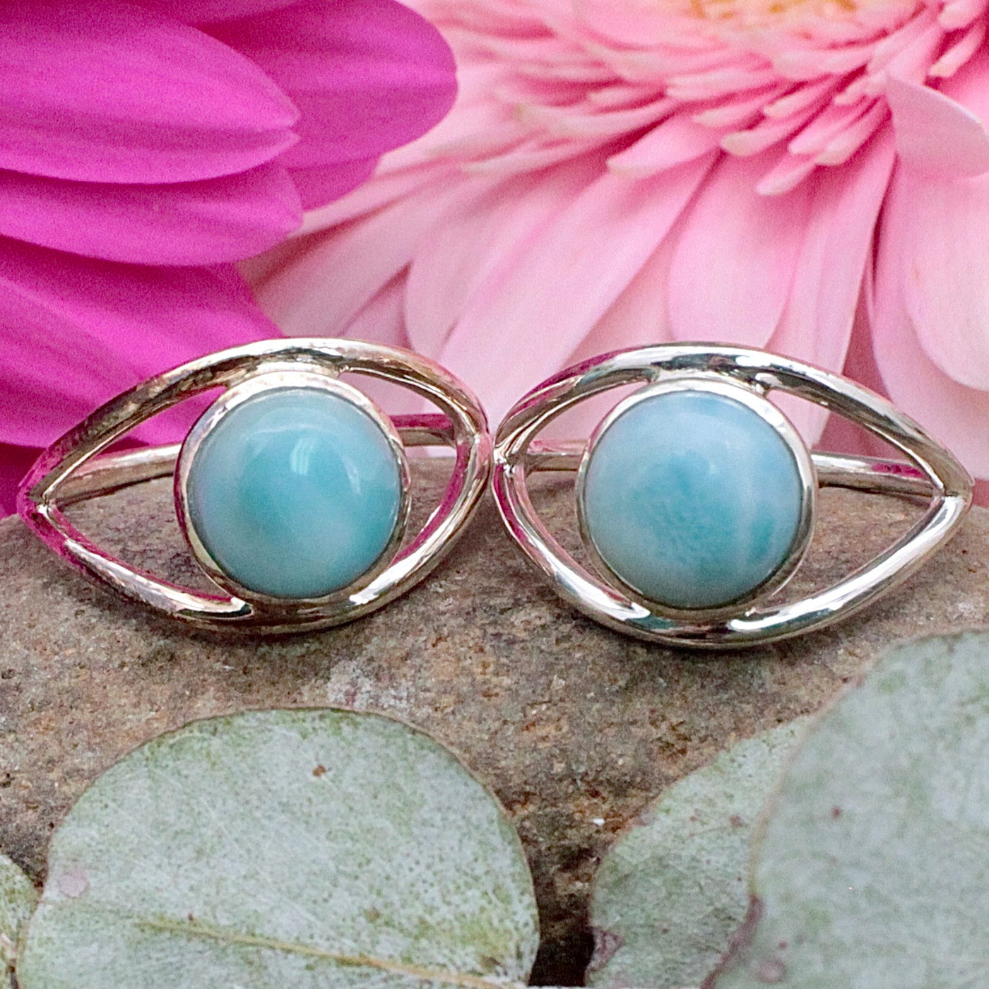 Larimar Round Ring