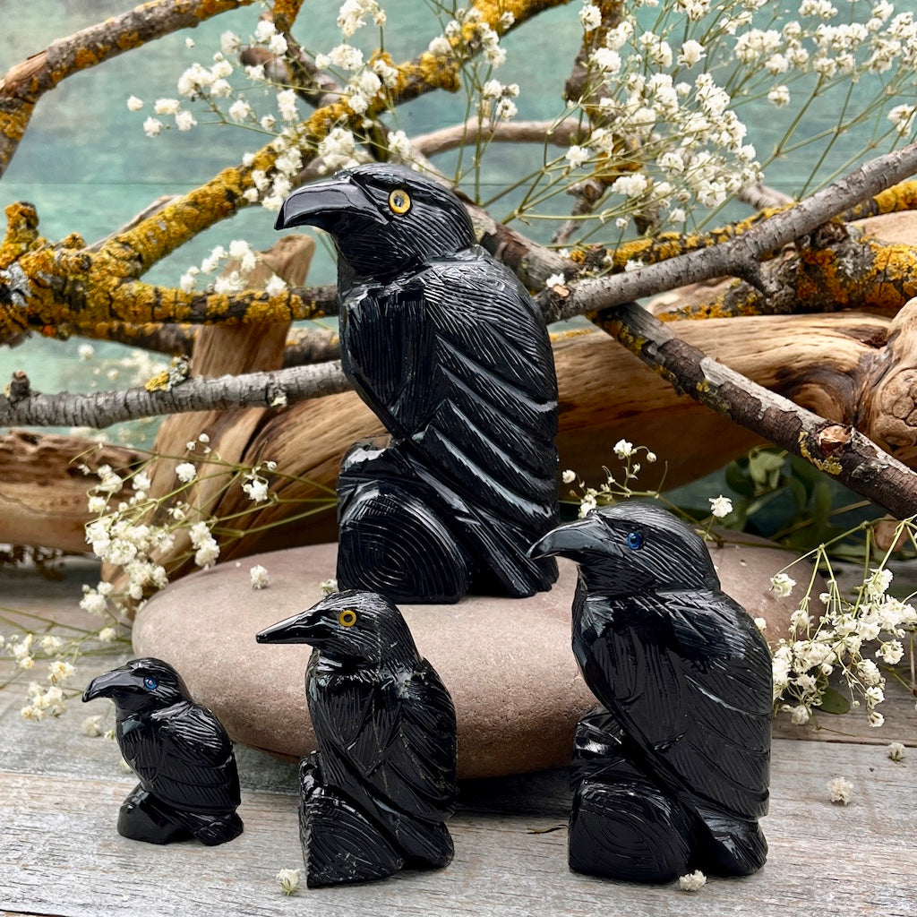 Onyx Raven Carving group