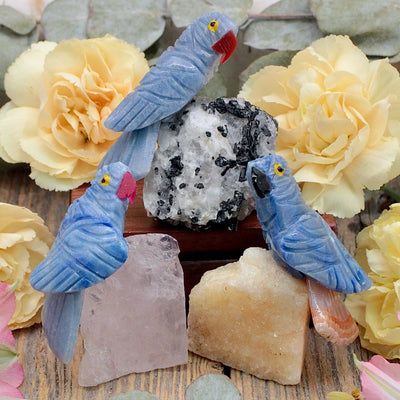 RC10002-Blue-Aventurine-Bird-on-Assorted-Stone