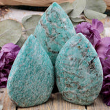 Graphic Amazonite Teardrop