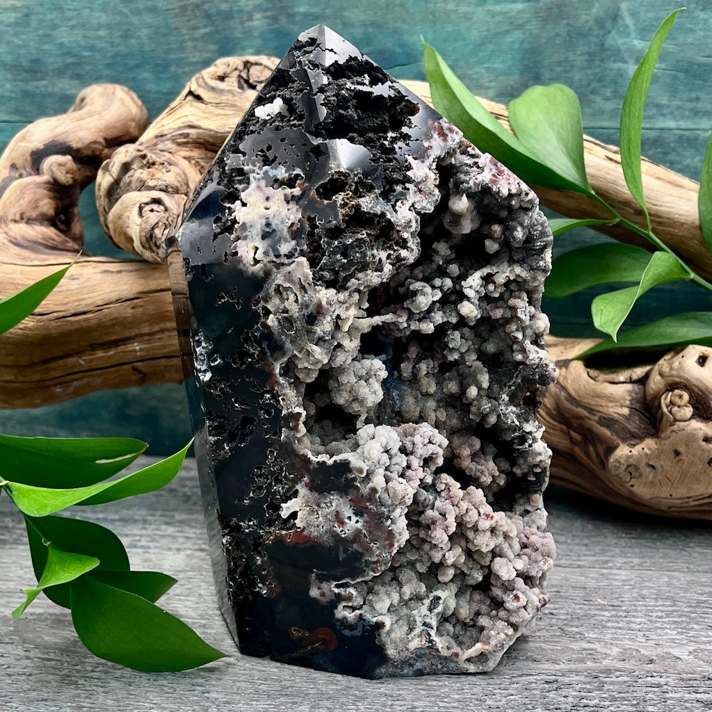 Huge Druzy Agate Tower