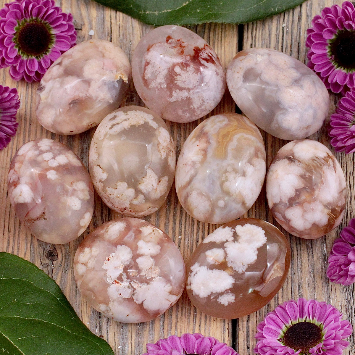 Flower Agate Pebble