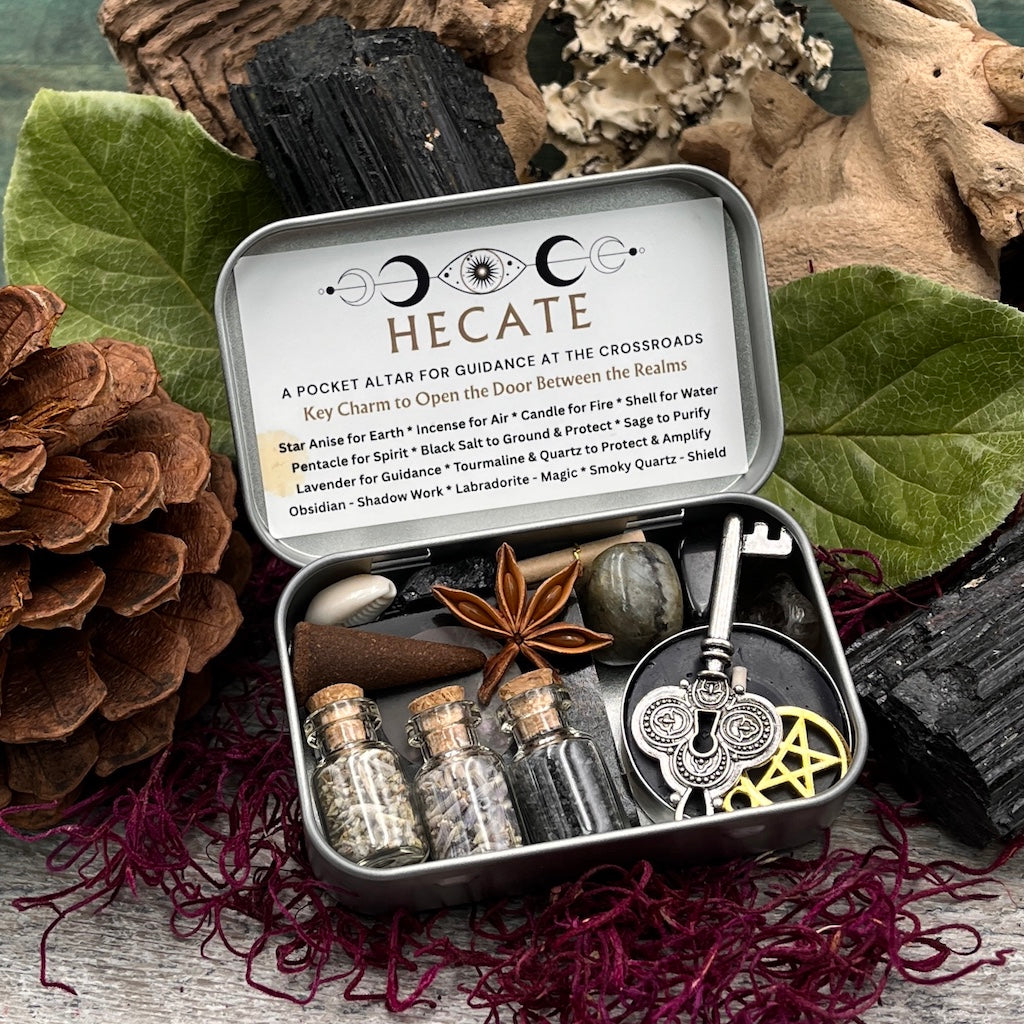 Hecate Goddess Pocket Altar Tin