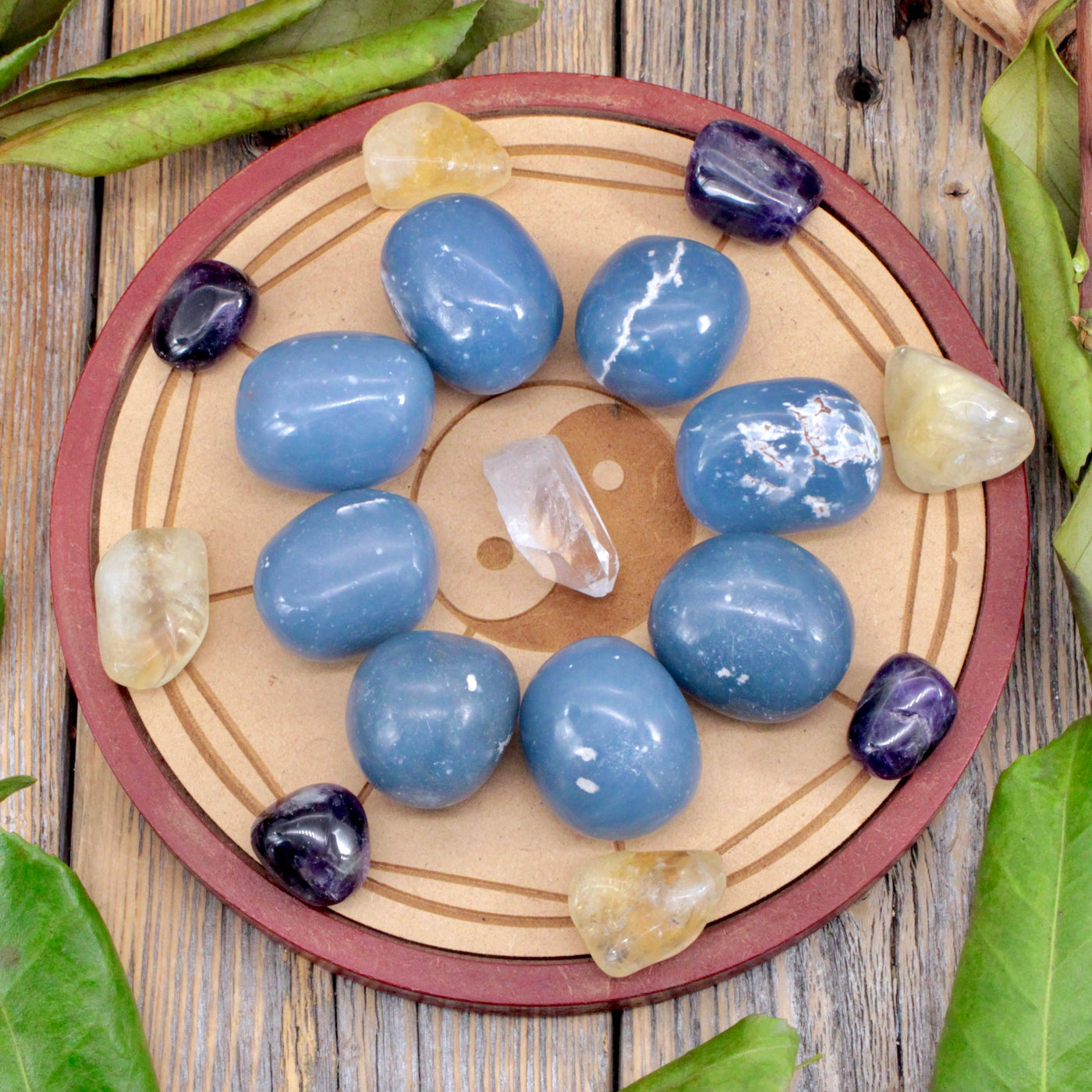 Wood Crystal Grid Set - Home Blessing