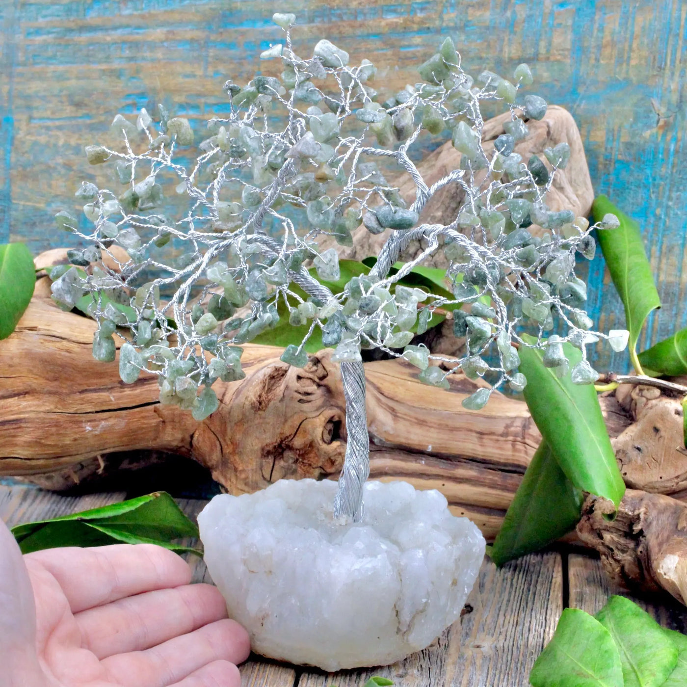 Aquamarine Zeolite Crystal Tree