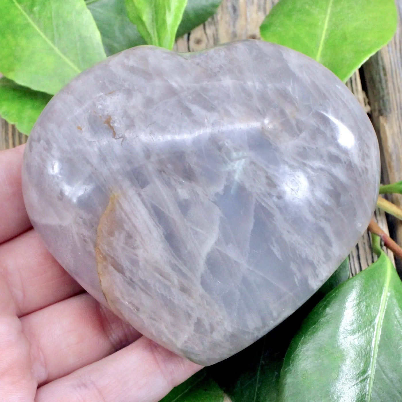 Blue Rose Quartz Heart