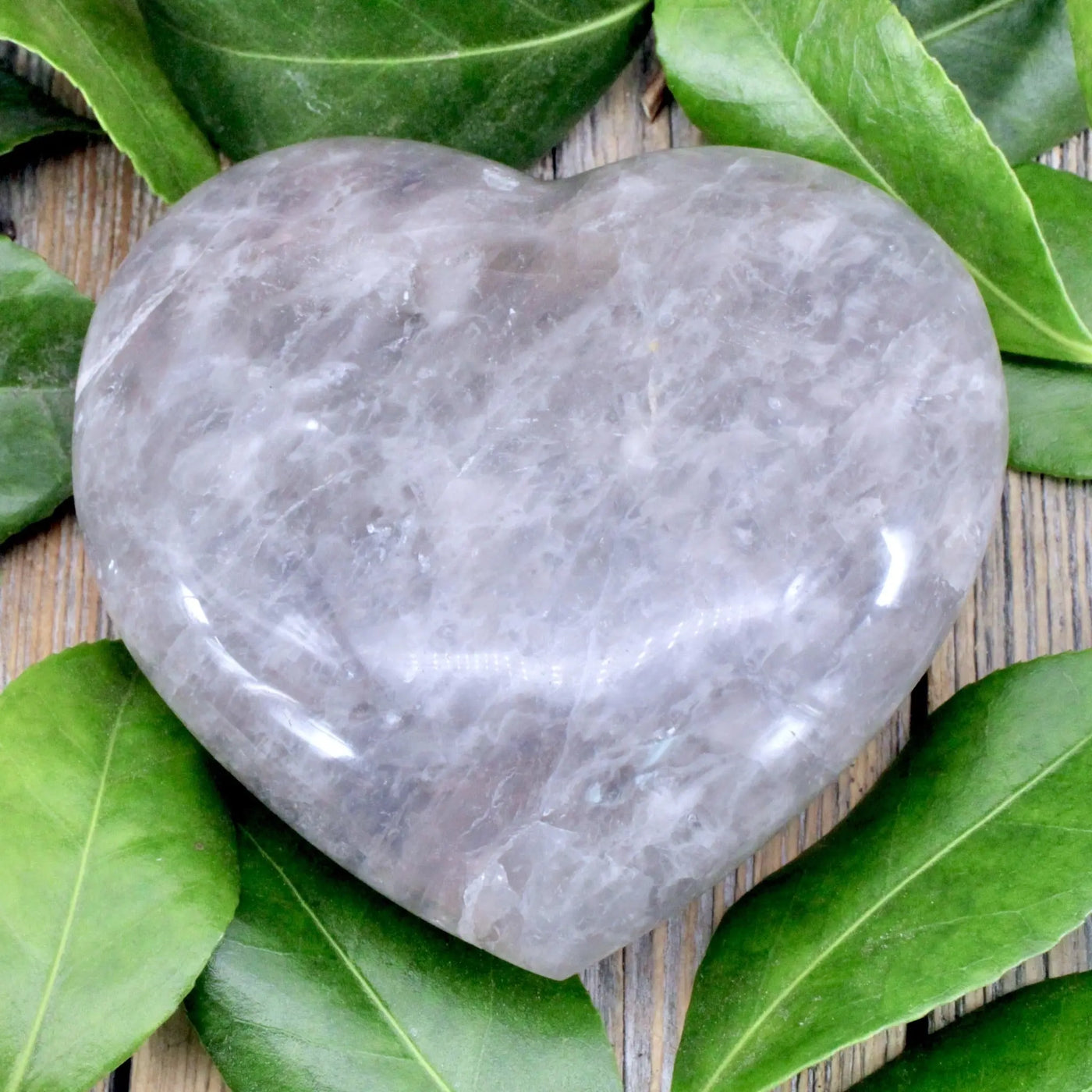 Blue Rose Quartz Heart