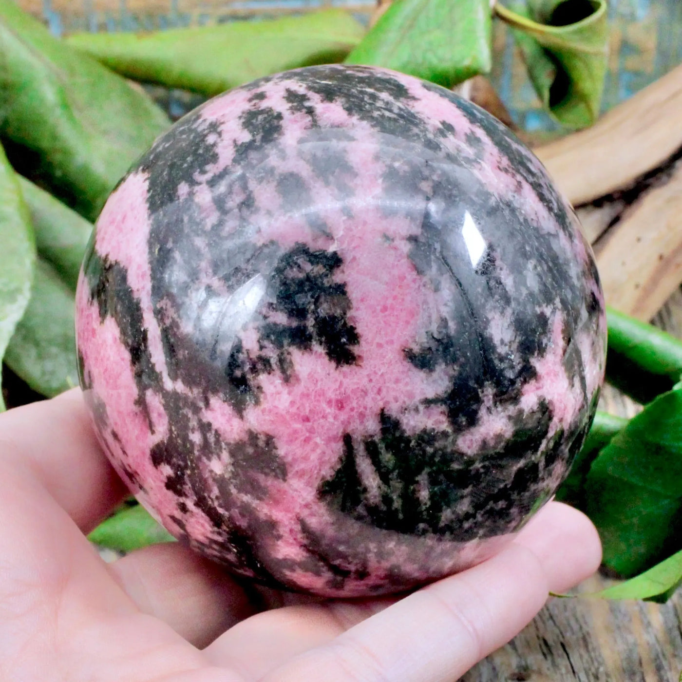 Rhodonite Sphere