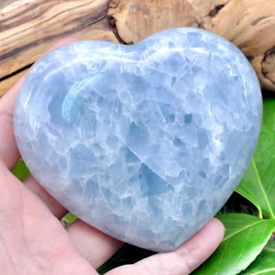 Blue Calcite Heart