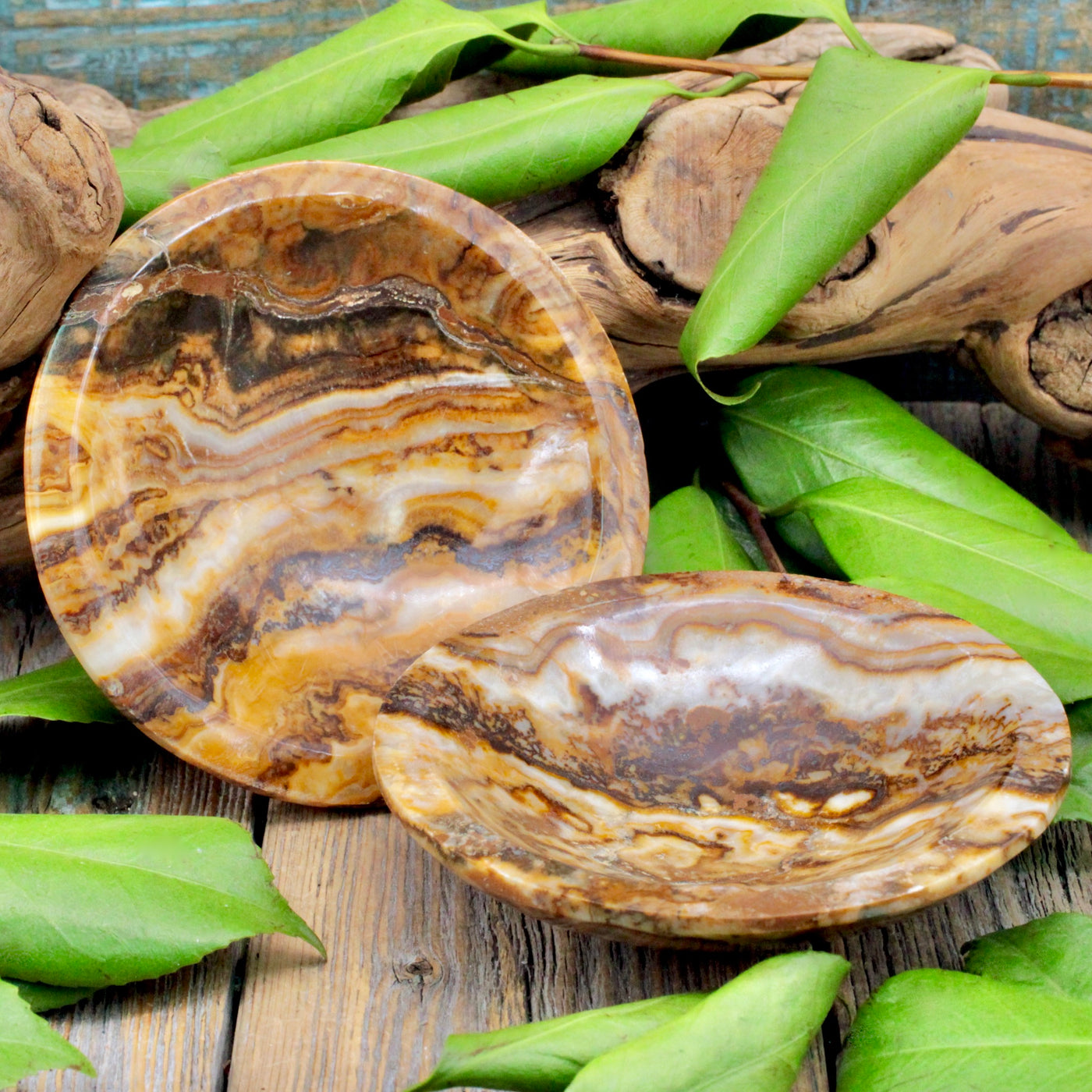 Brown Onyx Calcite Bowl