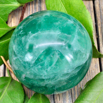 Green Fluorite Sphere