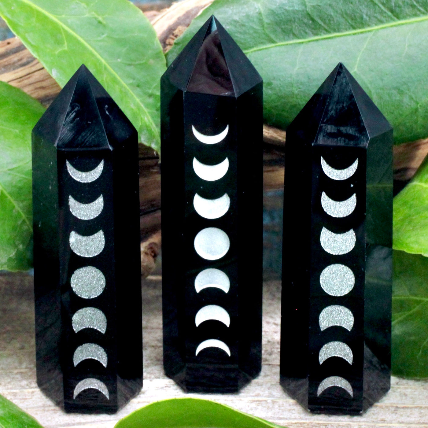Obsidian Tower with Moon Phases