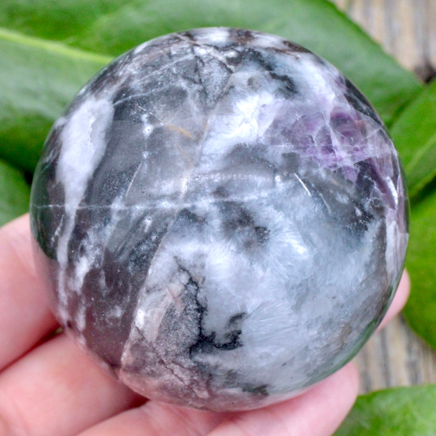 Sphalerite with Fluorite Sphere