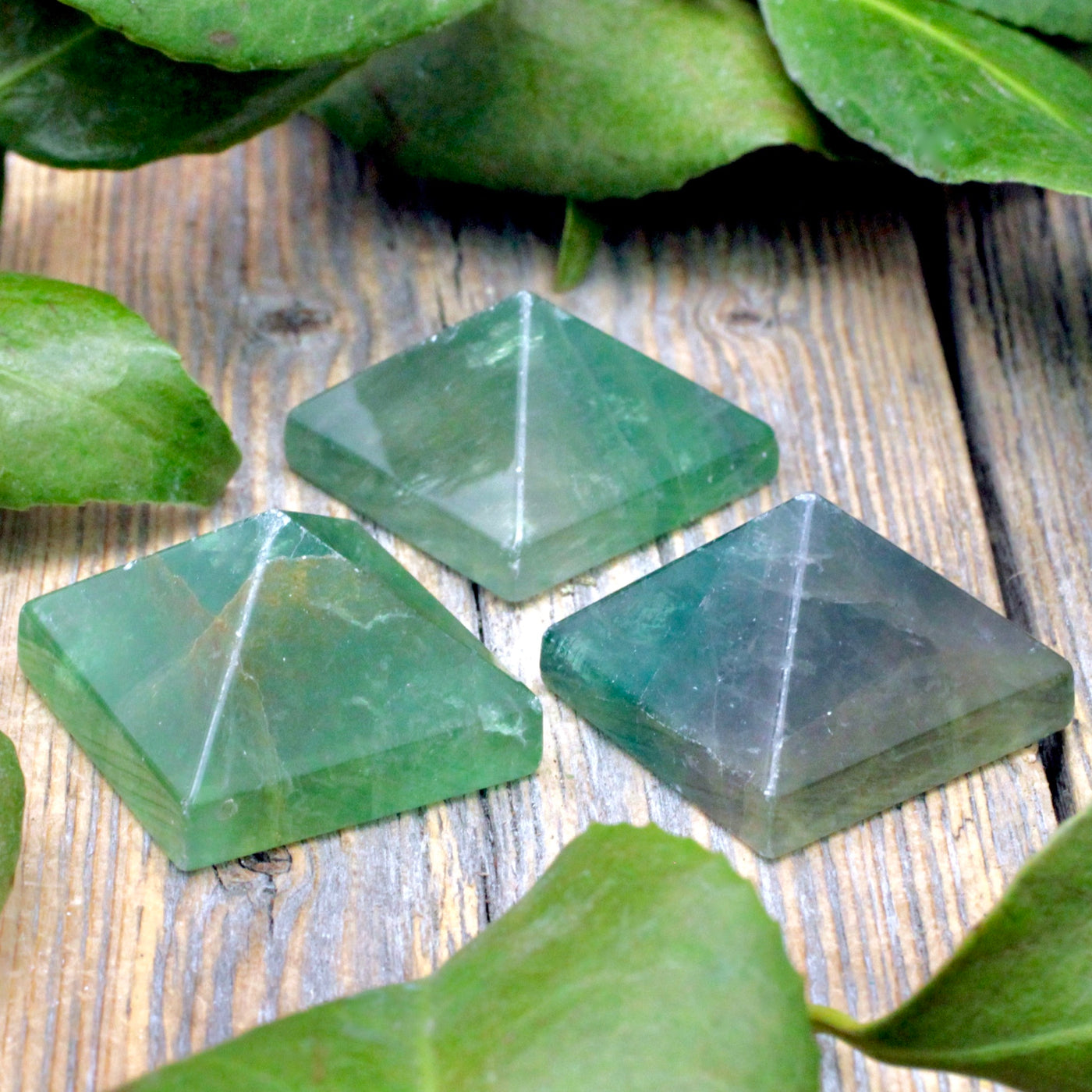 Green Fluorite Pyramid Mini