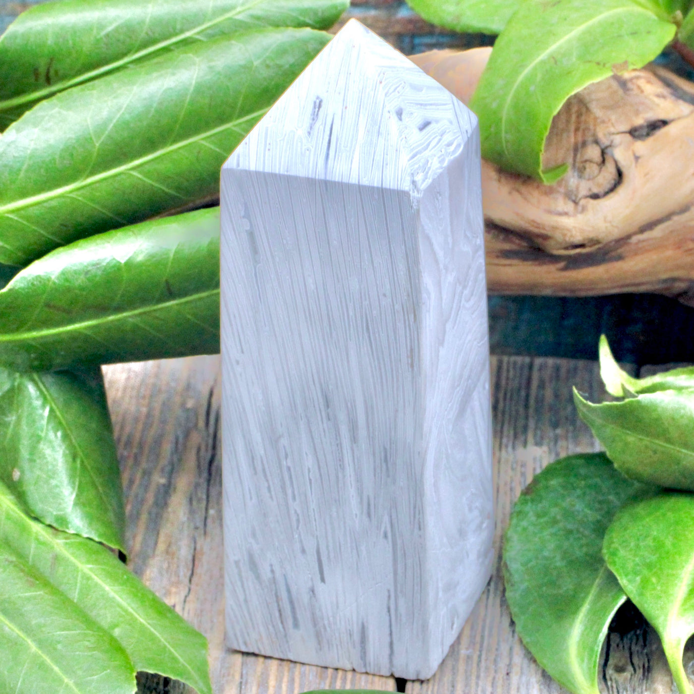 Snow Agate Obelisk