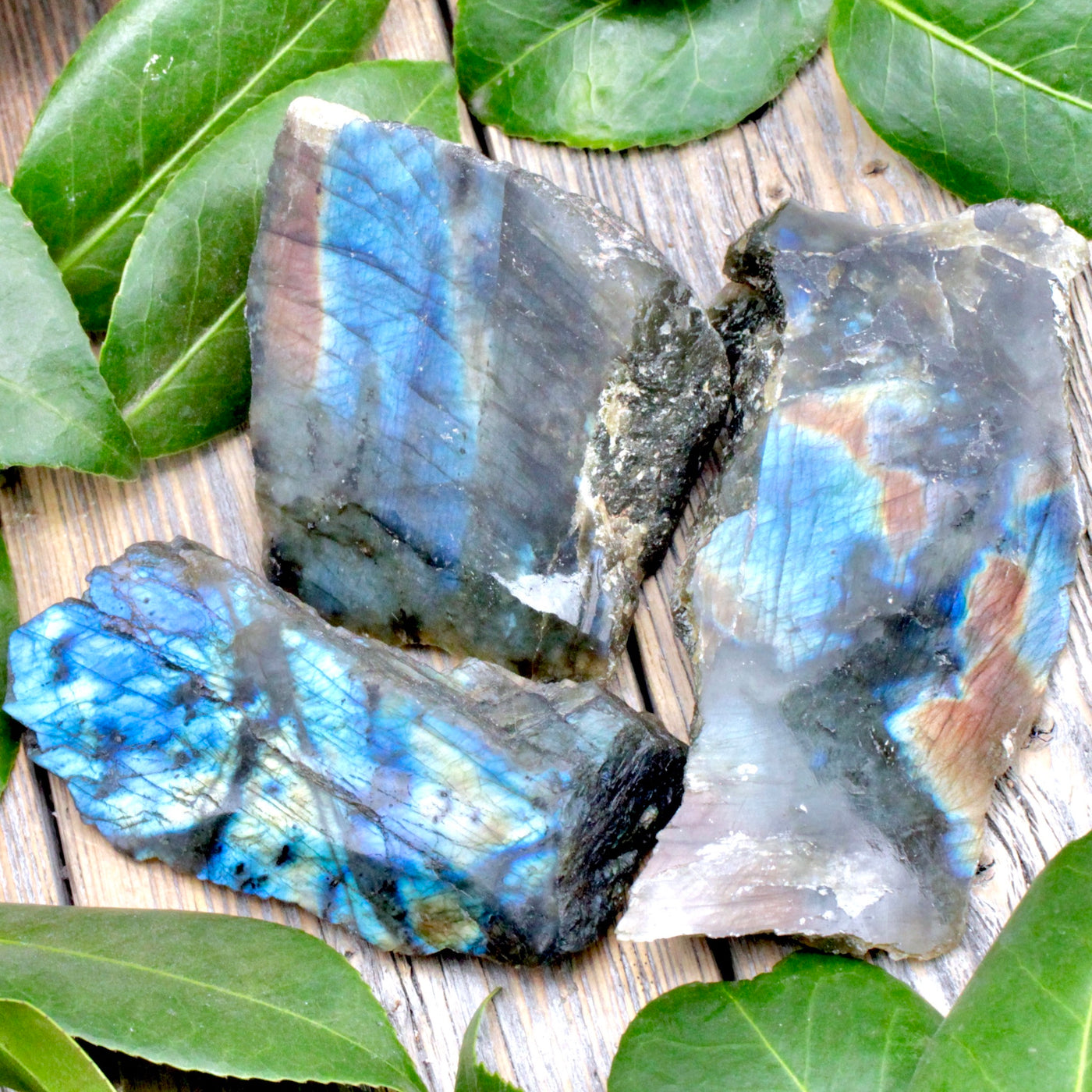 Labradorite Half Polish Chunk