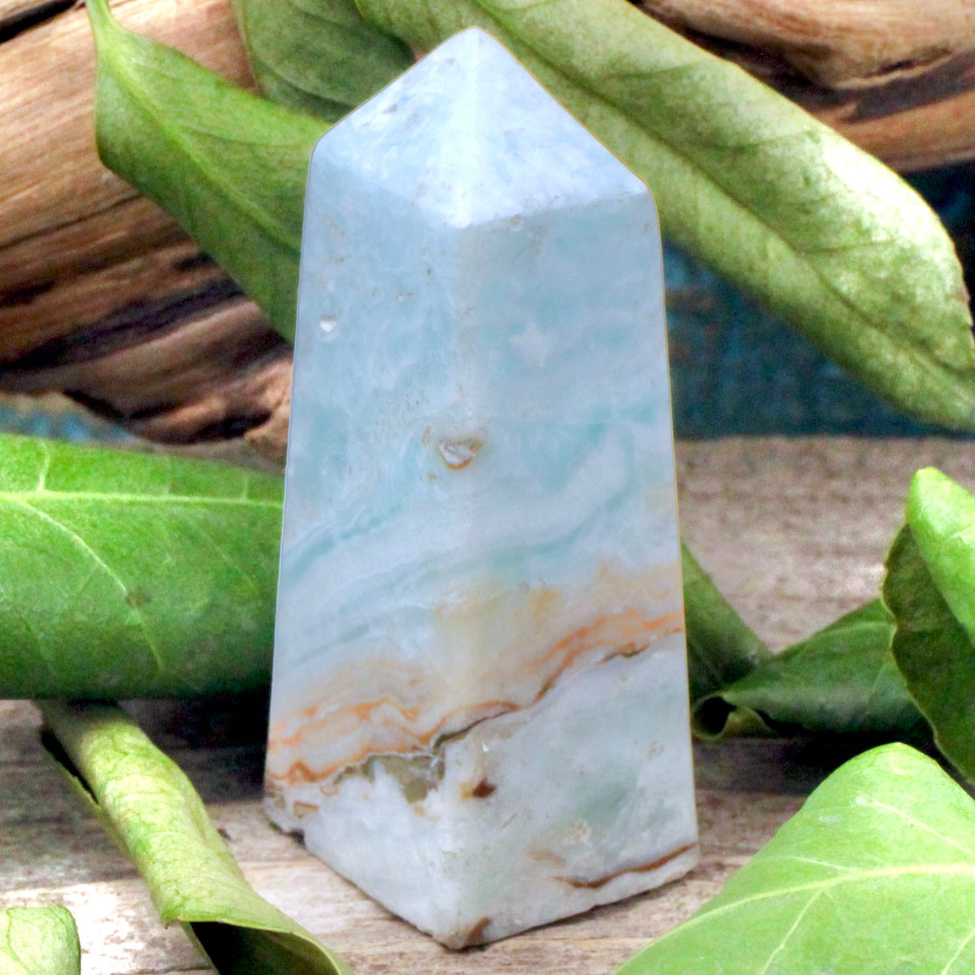 Caribbean Calcite Obelisk -Large