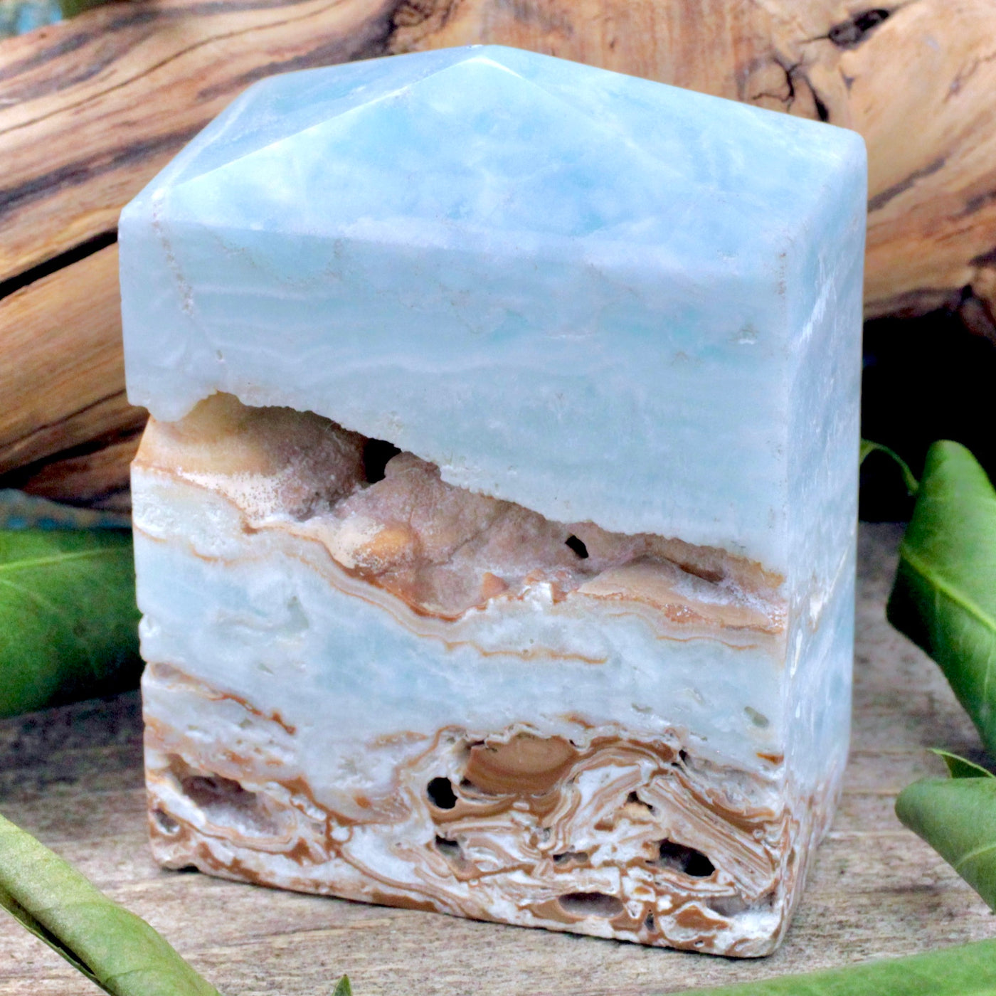 Caribbean Calcite Obelisk -Large