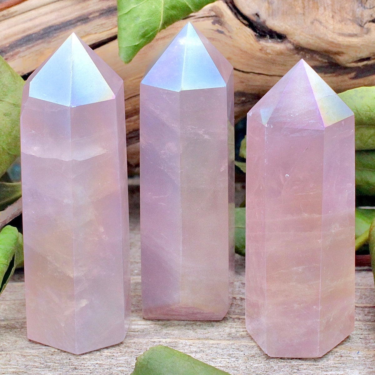 Angel Aura Rose Quartz Tower