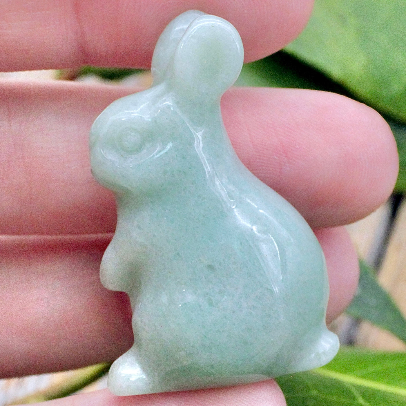 Green Aventurine Bunny - small