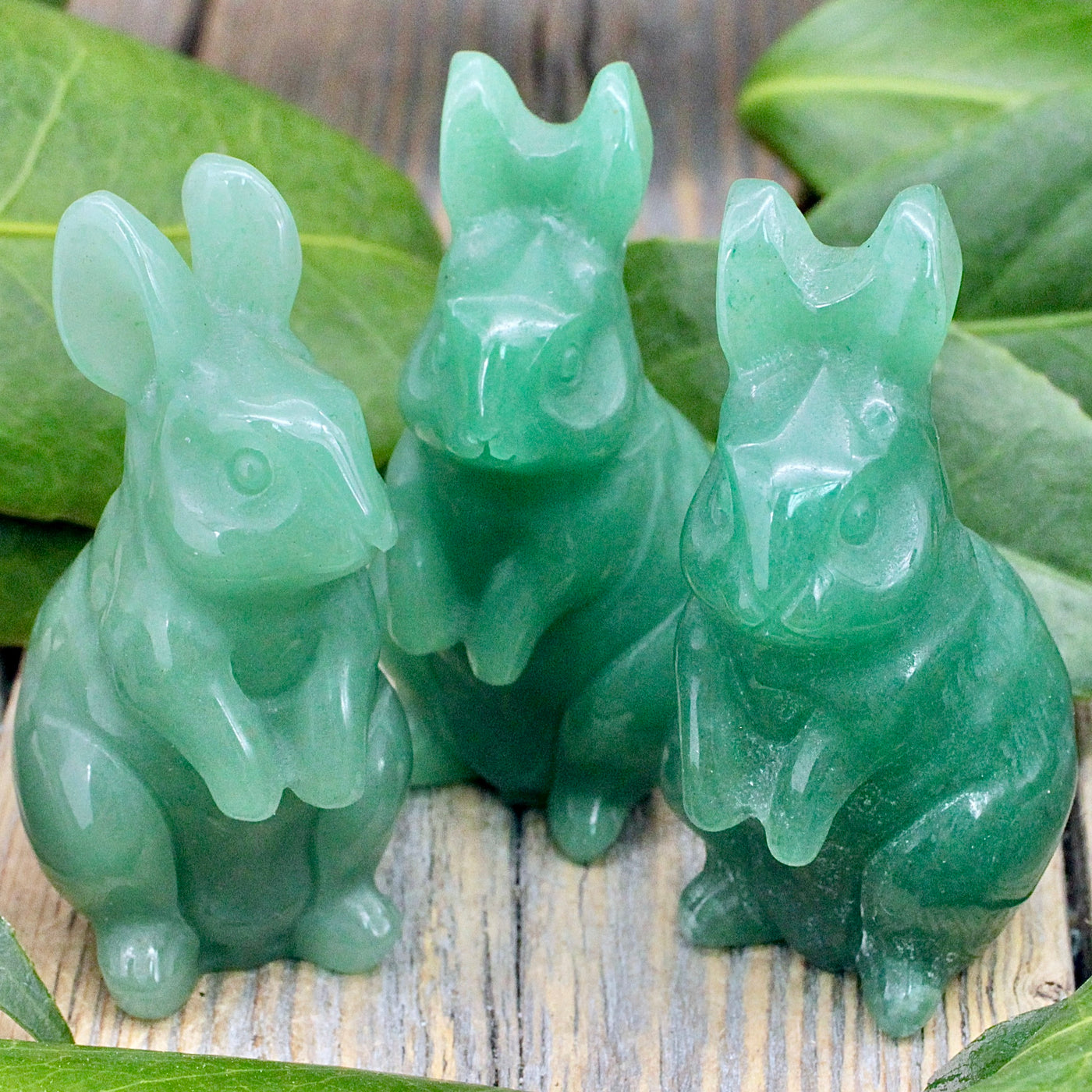 Green Aventurine Bunny