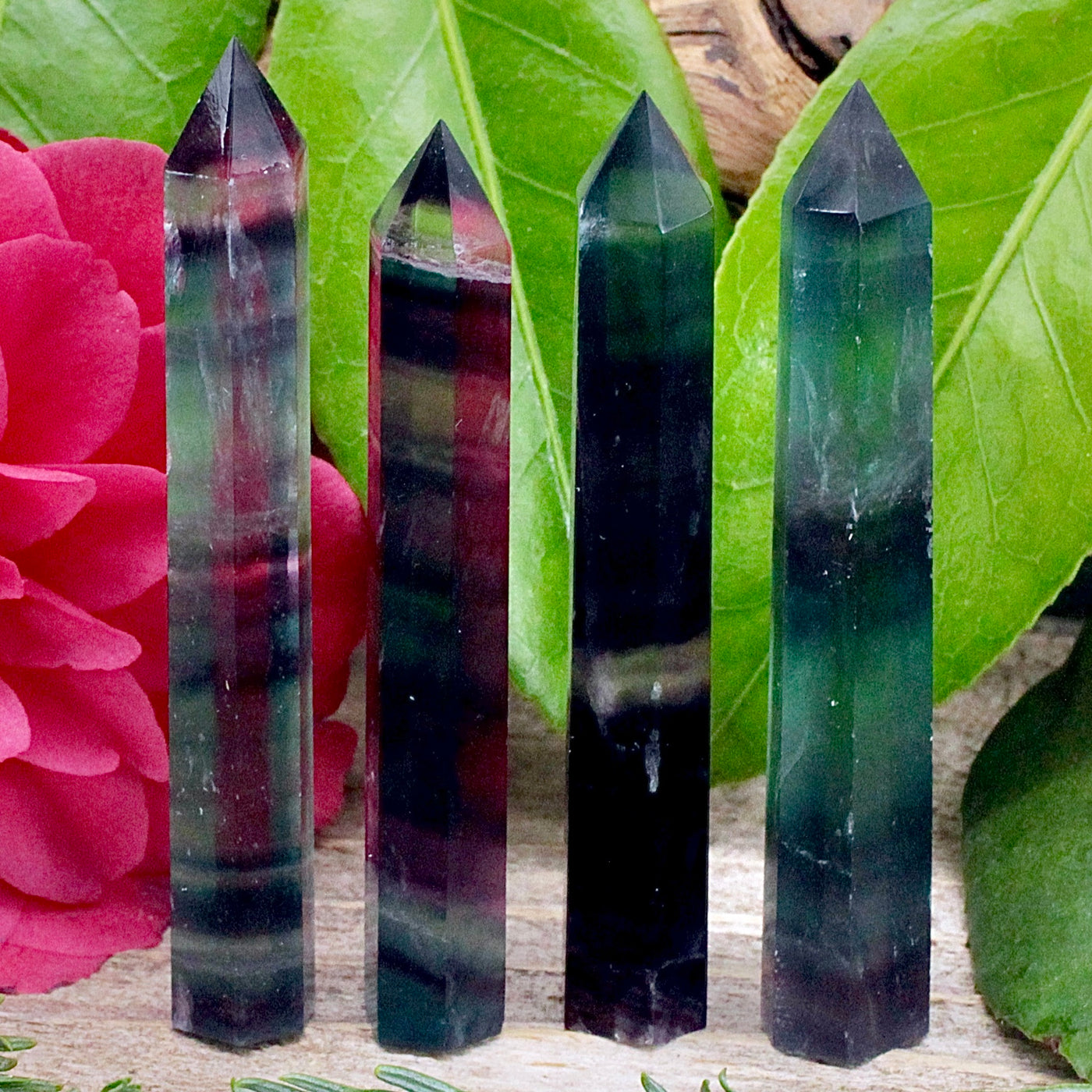 Rainbow Fluorite Pencil Tower