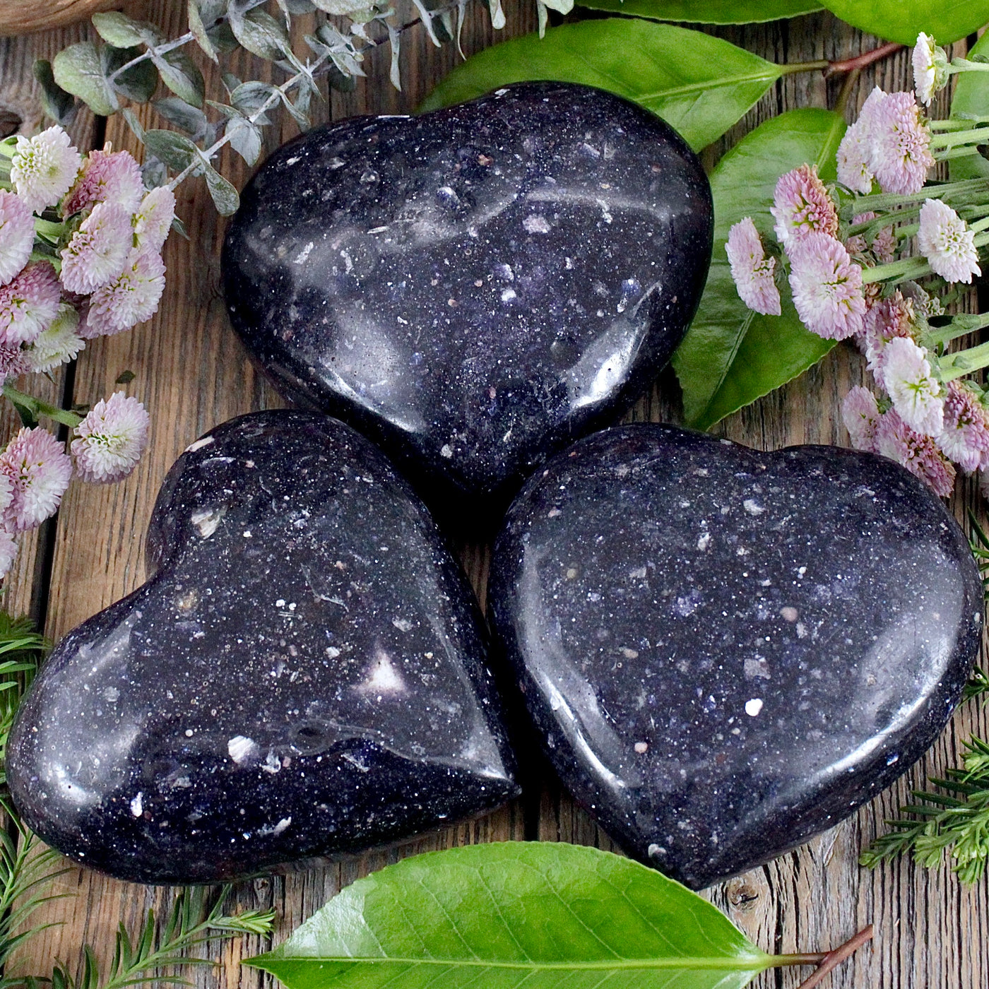 Dark Lepidolite Heart