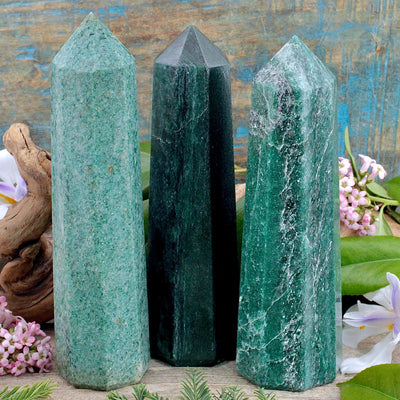 Dark Green Aventurine Tower