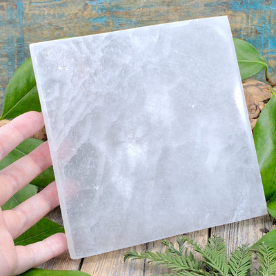 Selenite Square Charging Plate