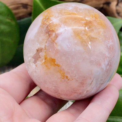 Flower Agate Sphere