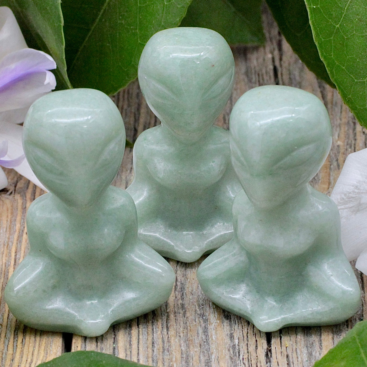 Green Aventurine Yoga Alien