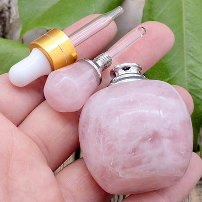 Rose Quartz Perfume Bottle