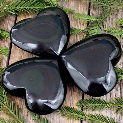 Rainbow Obsidian Heart