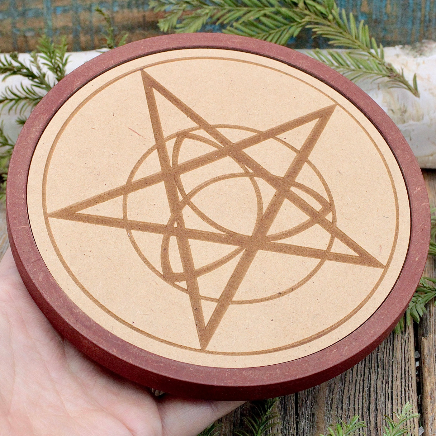 Wood Crystal Grid Set - Protection