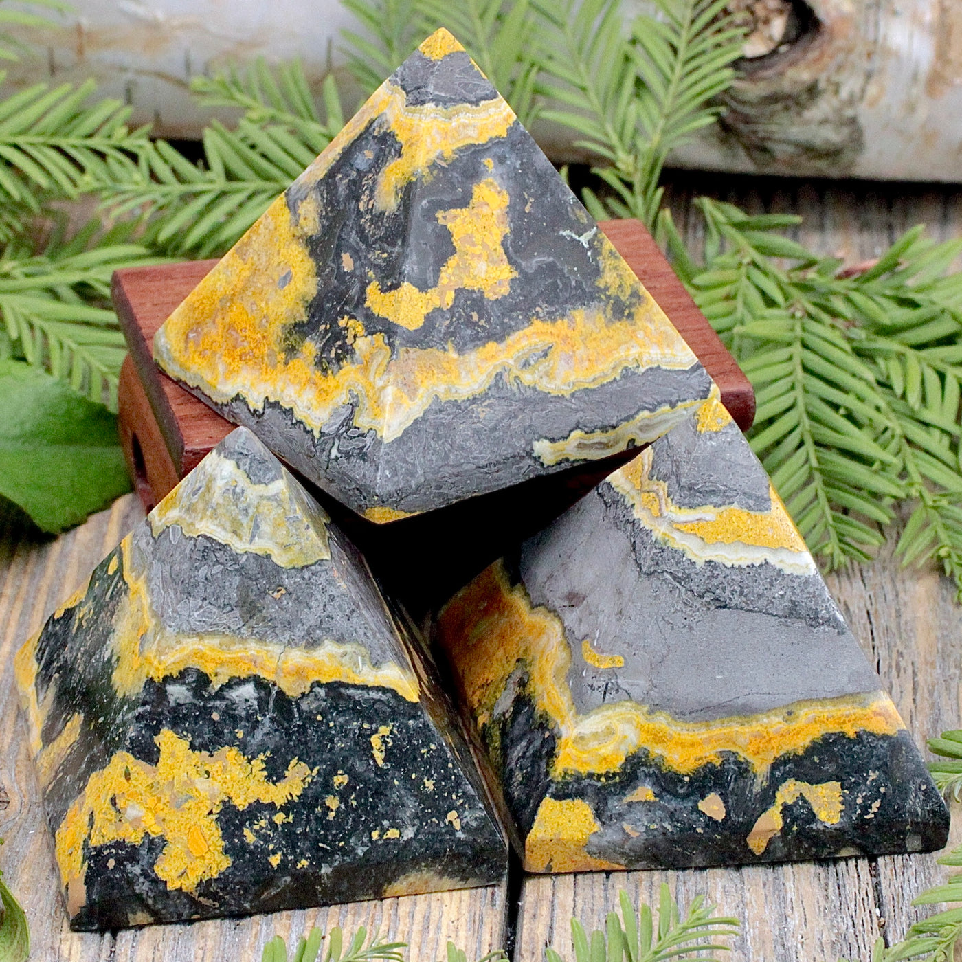 Bumblebee Jasper Pyramid