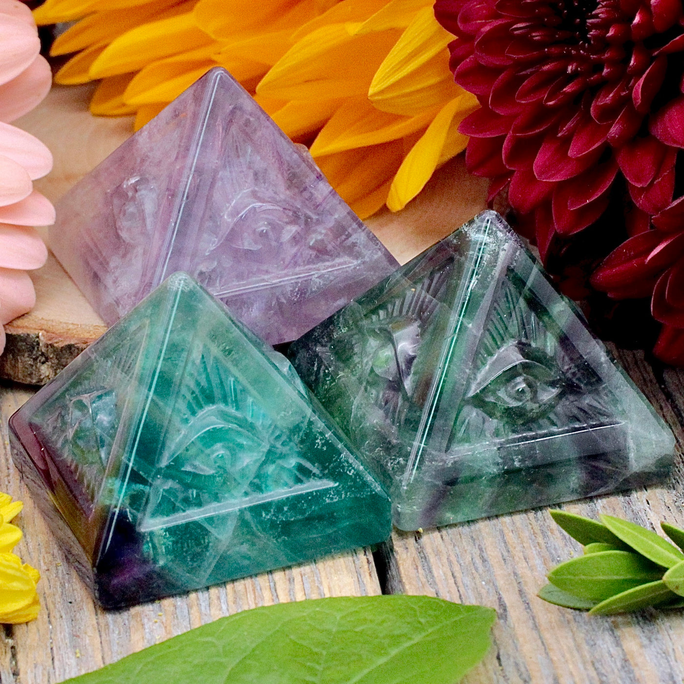 Fluorite Eye of Providence Pyramid