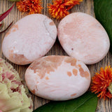 Pink Scolecite Palm Stone