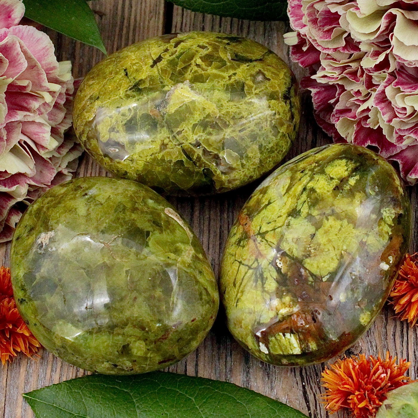 Green Opal Palm Stone