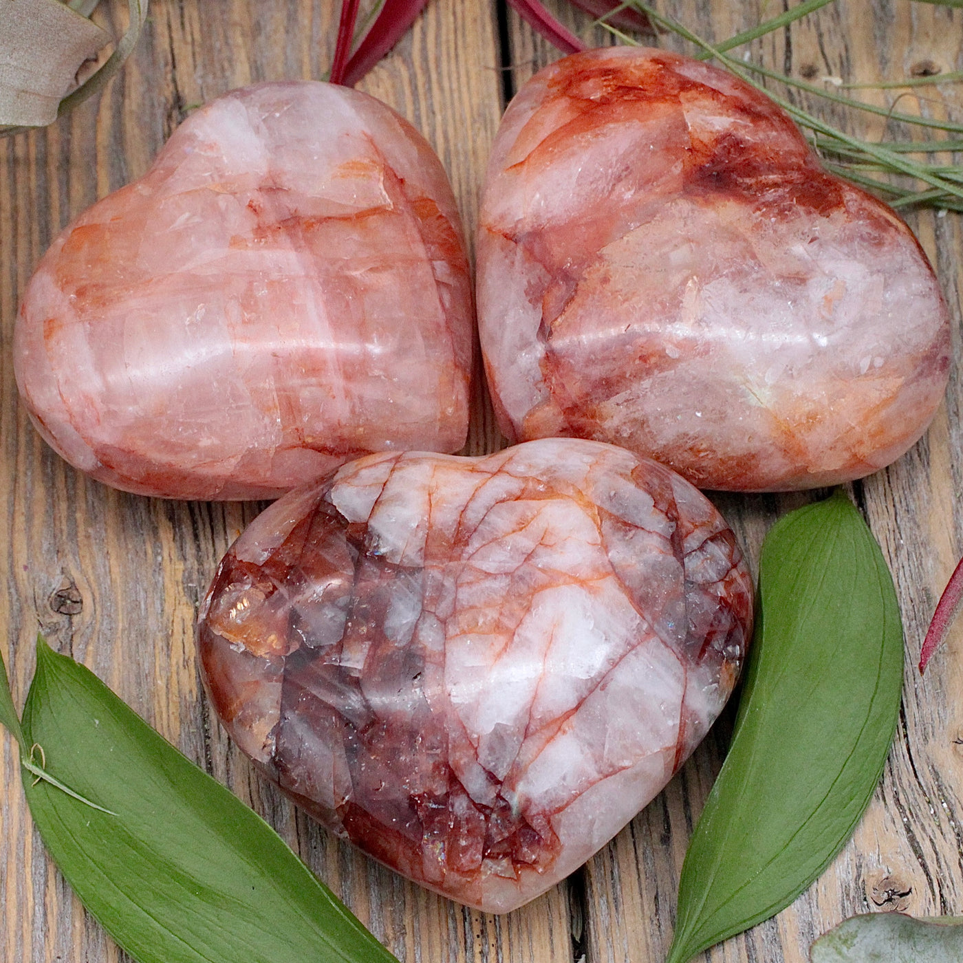 Hematoid Quartz Heart