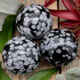 Snowflake Obsidian Sphere - Small