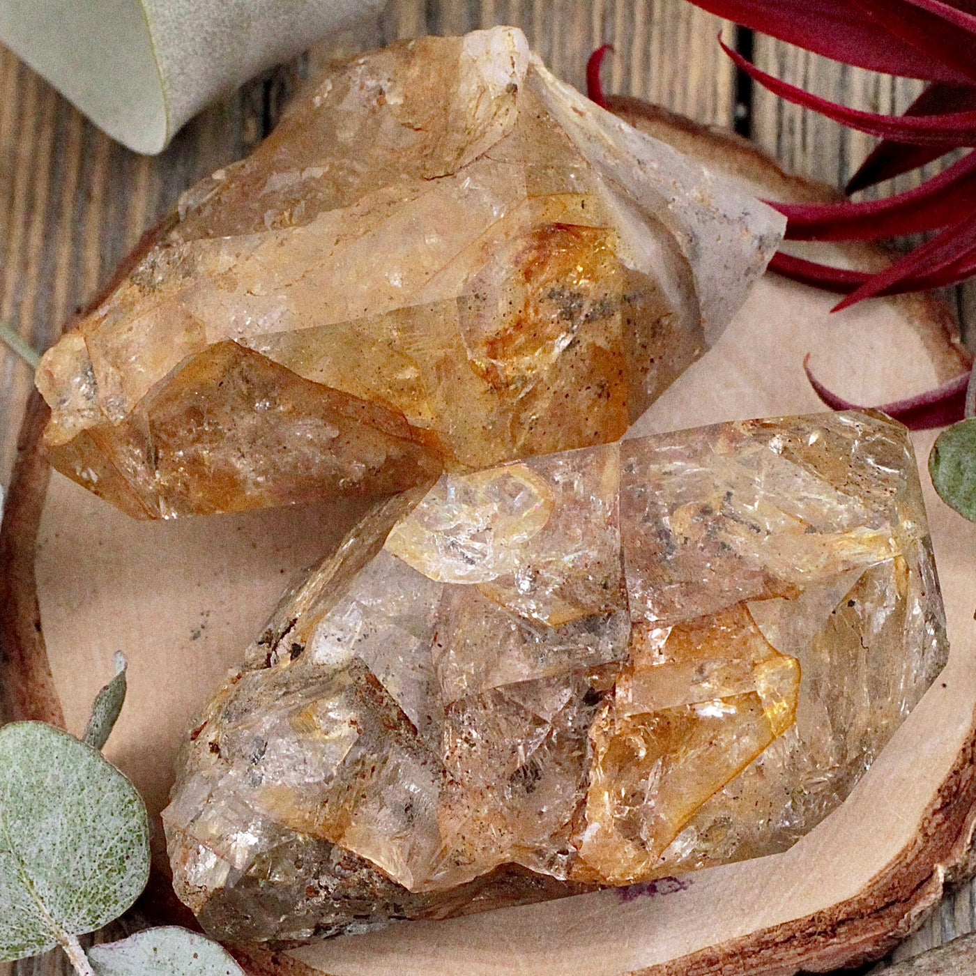 Golden Herkimer Diamond Rough Chunk