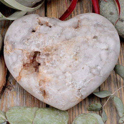 Pink Amethyst Heart