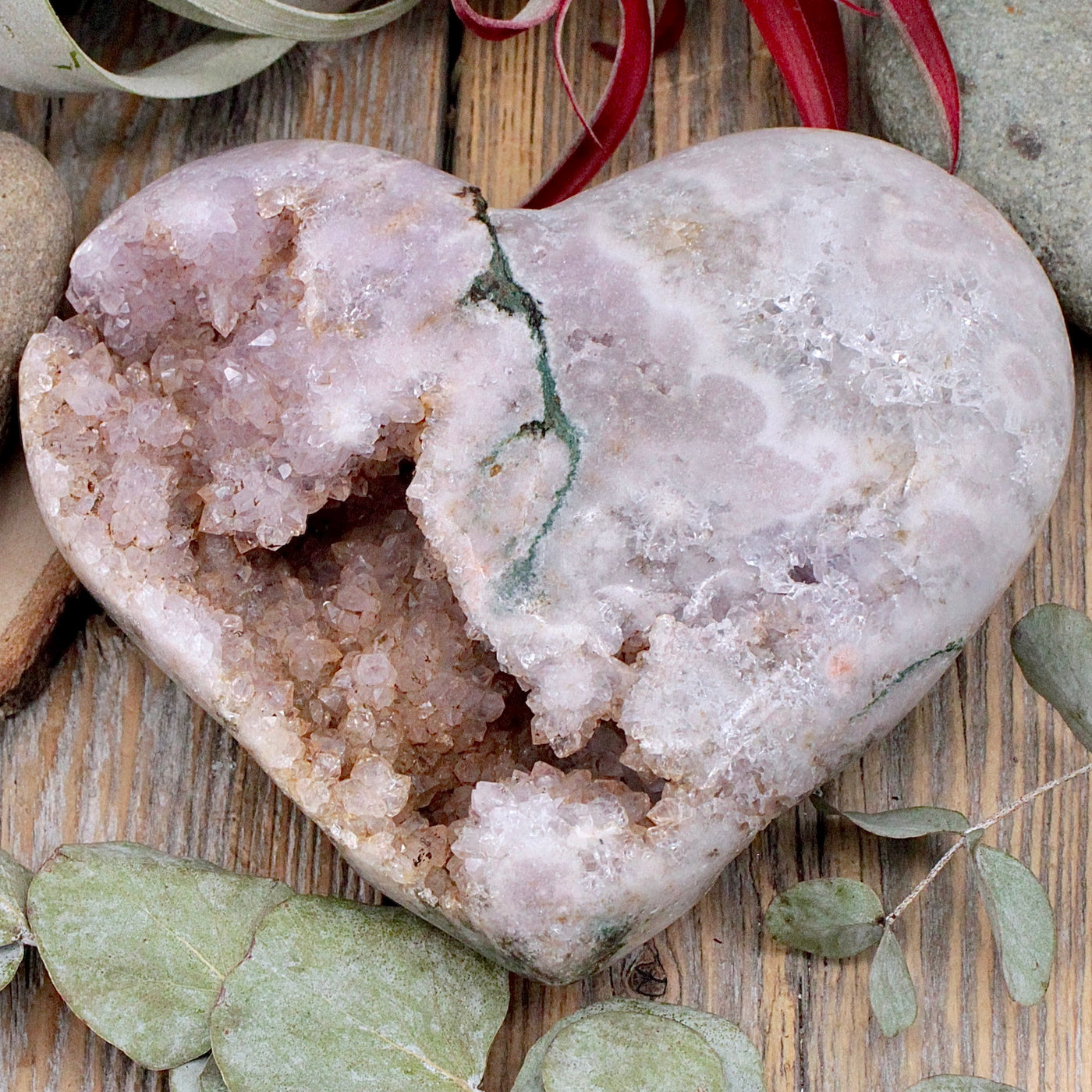 Pink Amethyst Heart