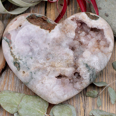 Pink Amethyst Heart