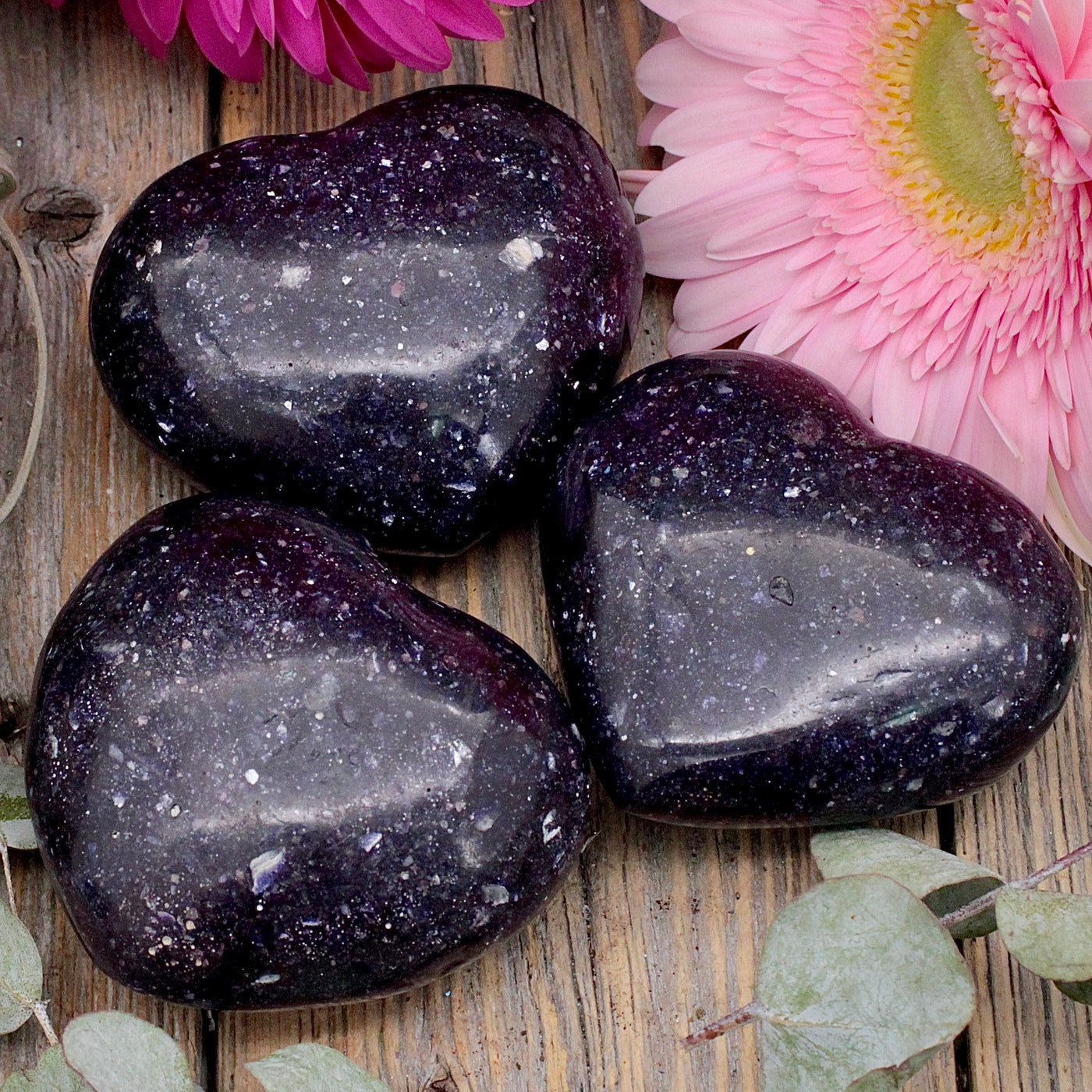 Lepidolite Heart