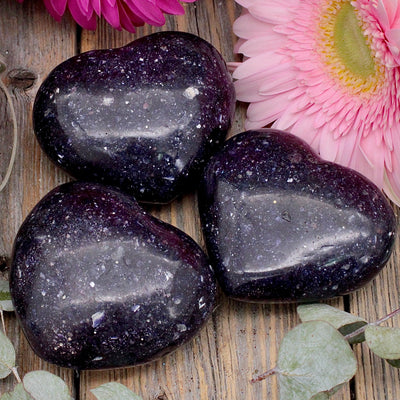 Lepidolite Heart